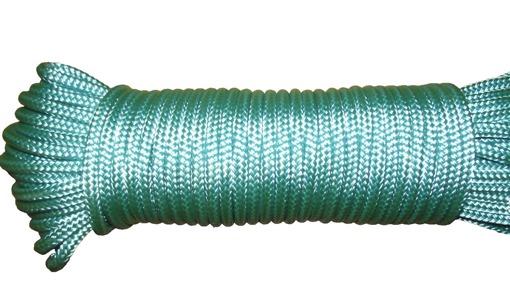 1/4" (6mm) x 75' Sail/Halyard Line, Double Braid Polyester, Sheets, Boat Rope