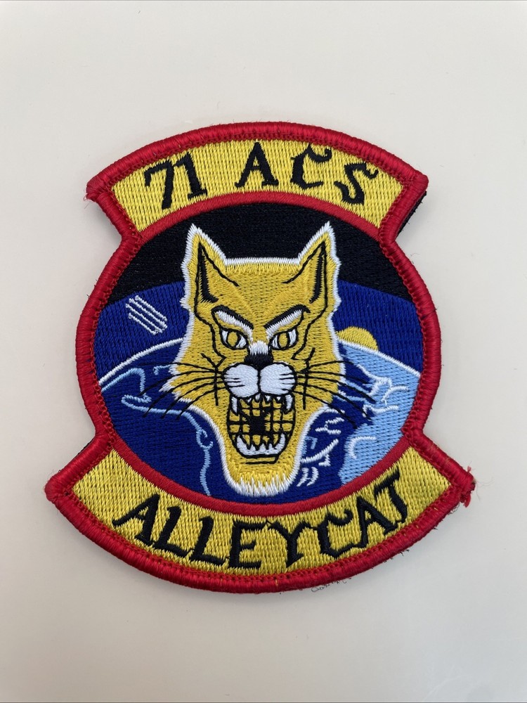 AIR FORCE 71 ACS ALLEYCAT EMBROIDERED PATCH