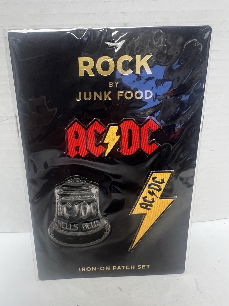 AC/DC Iron on Patch Set ROCK By Junk Food 3 pack
