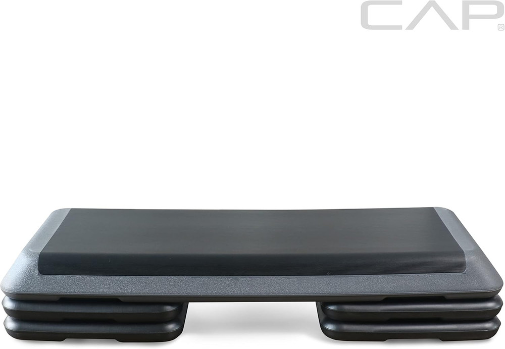 Adjustable Gray Aerobic Step Platform for Effective Home Workouts