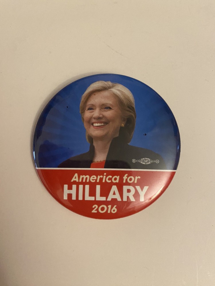 America For Hillary 2016 Pin Back Button P91