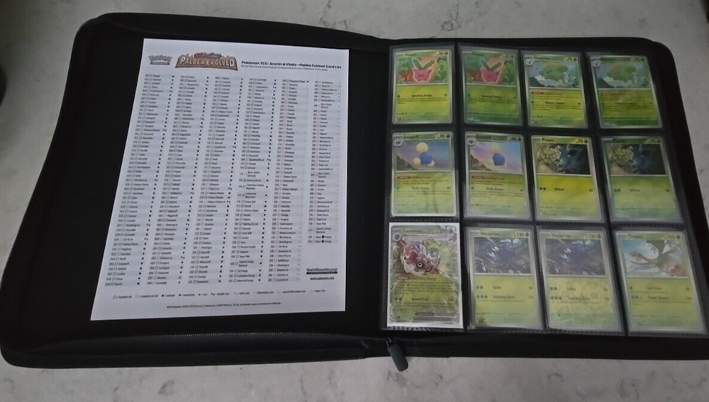 Paldea Evolved Binder - Complete Base Set w/ Reverse Holo & Energy - 381 Cards