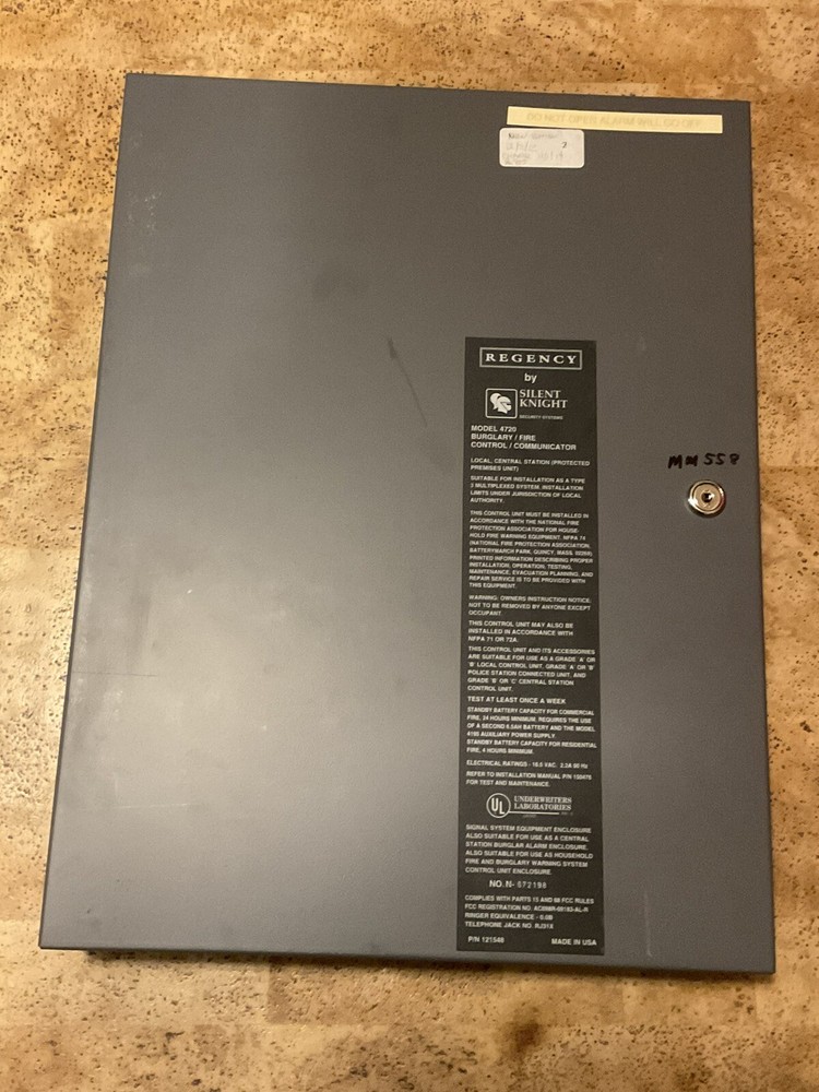 Regency / Silent Knight 4720 Burg / Fire Controller / Communicator & 64 Zone Exp