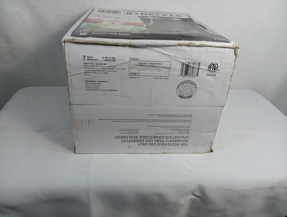 12 Cup Coffee Programable Coffeemaker BLACK+DECKER CM1160B Black Digital Control