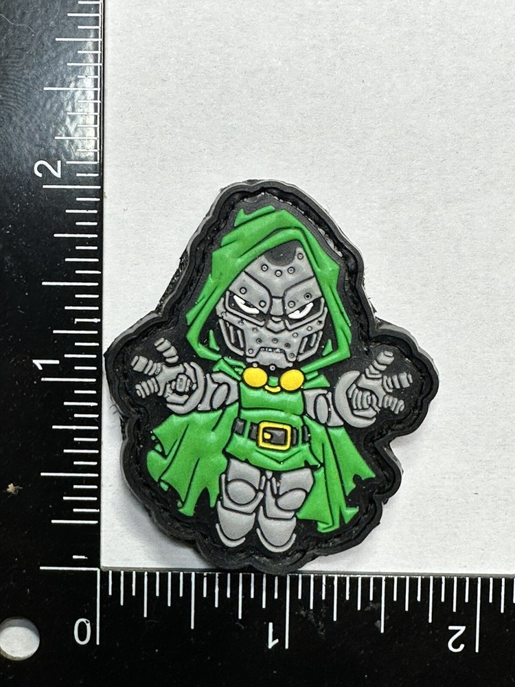 Dr Doom marvel pvc rubber morale ranger eye patch Edc