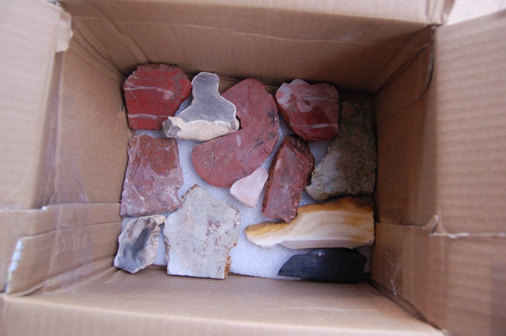 Miscellaneous Jasper, Agate and Marble Slabs, End Cuts Ect.