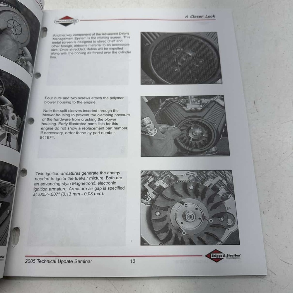 2005 Technical Update Manual - 0 Briggs&Stratton V-Twin