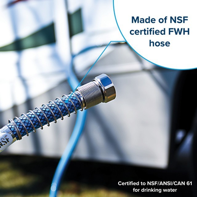 Camco TastePURE 25-Foot Premium Boat And RV Drinking Water Hose 5/8" ID 22833