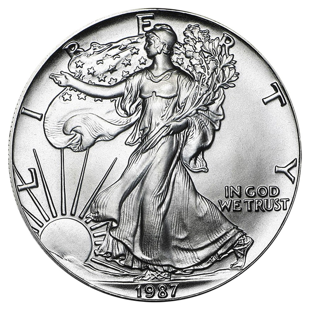 1987 $1 American Silver Eagle 1 oz Brilliant Uncirculated