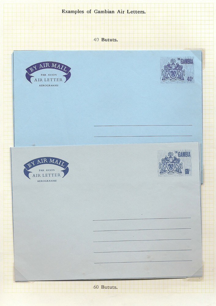 GAMBIA AEROGRAMMES KGVI/QEII (11)
