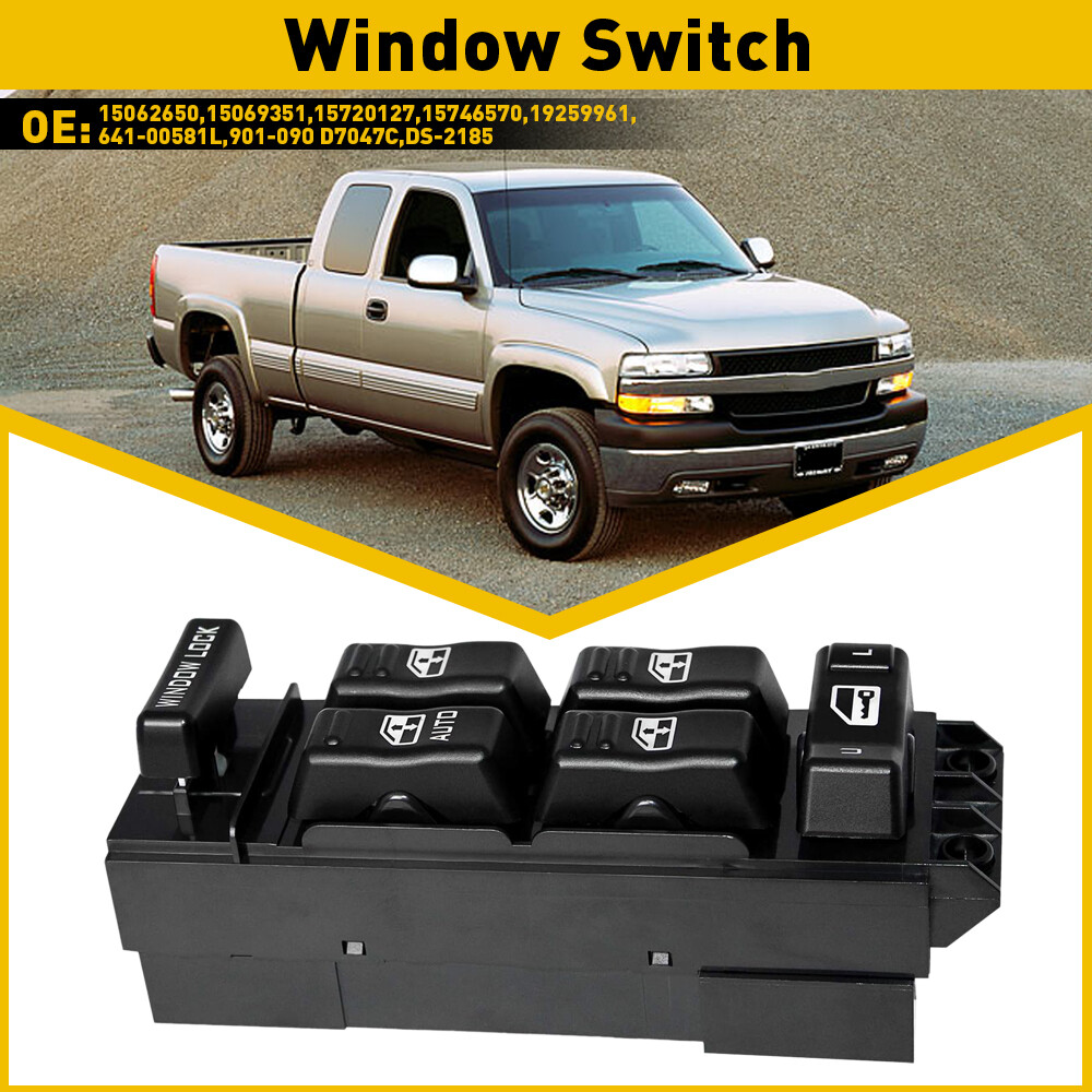 For 2000-2002 Chevy GMC Left Driver Side Master Power Window Door Switch Control