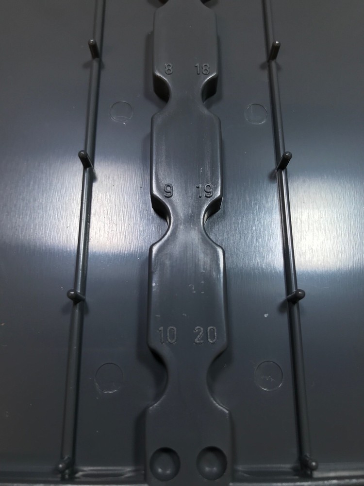 GLOBE 20-Place HIPS Microscope Slide Storage Protector Holder Gray