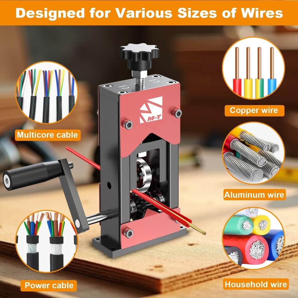 Manual Wire Stripper Machine, 0.06"-1.18" Wire Stripping Machine Copper Wire ...