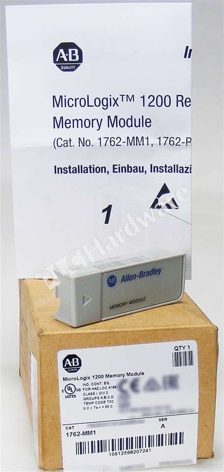 Open Pre-owned Allen Bradley 1762-MM1 Ser A MicroLogix 8K Word Memory Module
