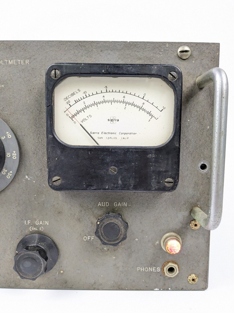 Sierra Carrier Frequency Voltmeter Model 104