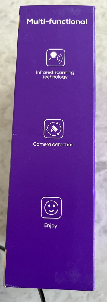 Kizzox K9 Ultra Black Portable Wireless Privacy Hidden Camera Detector Open Box