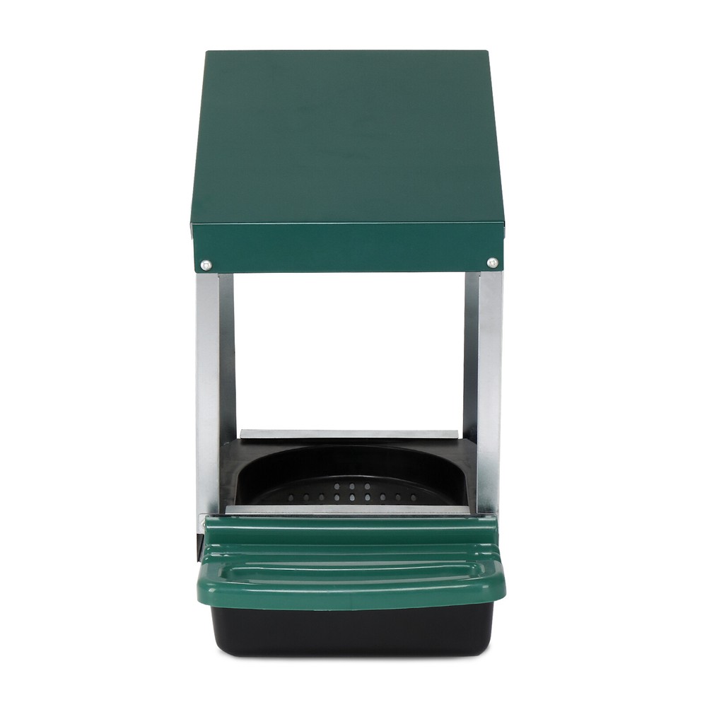 Single Roll Out Chicken Nesting Box with Plastic Basket Chicken Coop Box Green