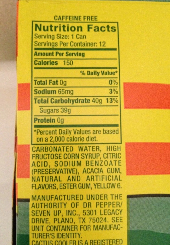 Cactus Cooler Soft Drink Soda, 12 Packs Fresh Release