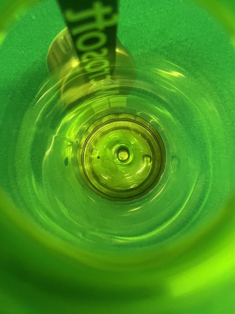 Microsoft Water Bottle Green Clear