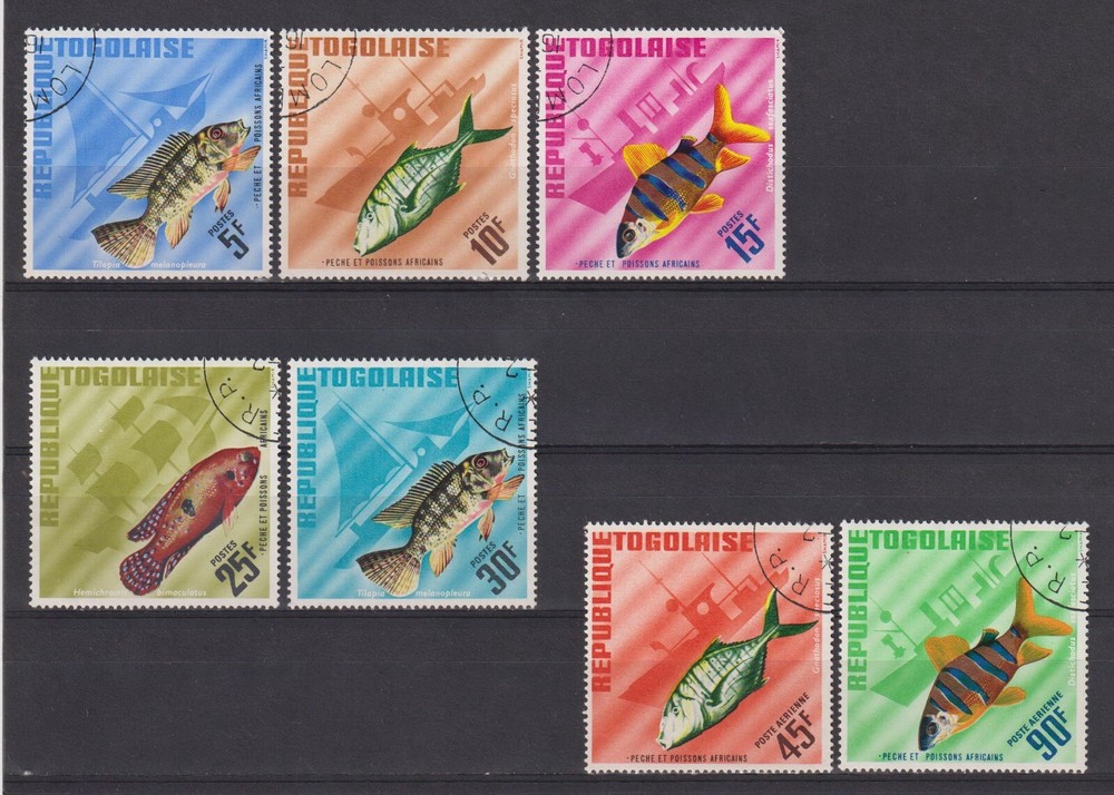 4. Togo 1967 African Fish + airmail