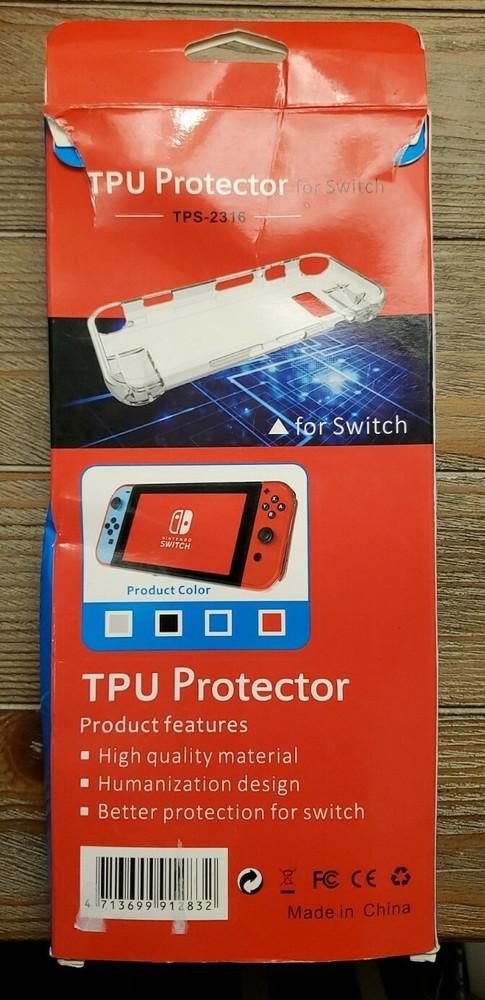 Nintendo Switch TPU Protector TPS-2316 Clear Silicone With Screen Protector
