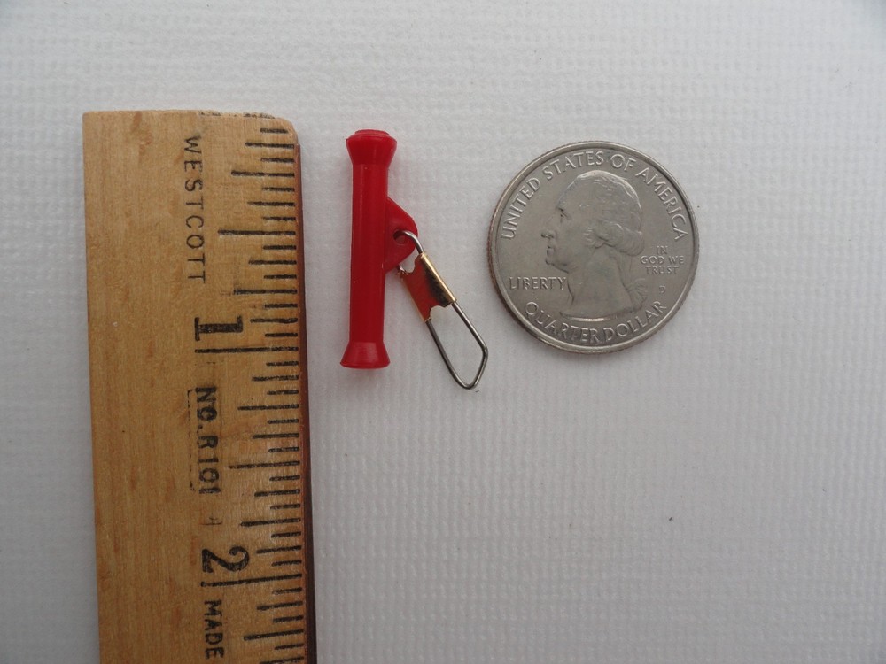 1" Length Sinker Slides Sliders Red - 100 Pieces