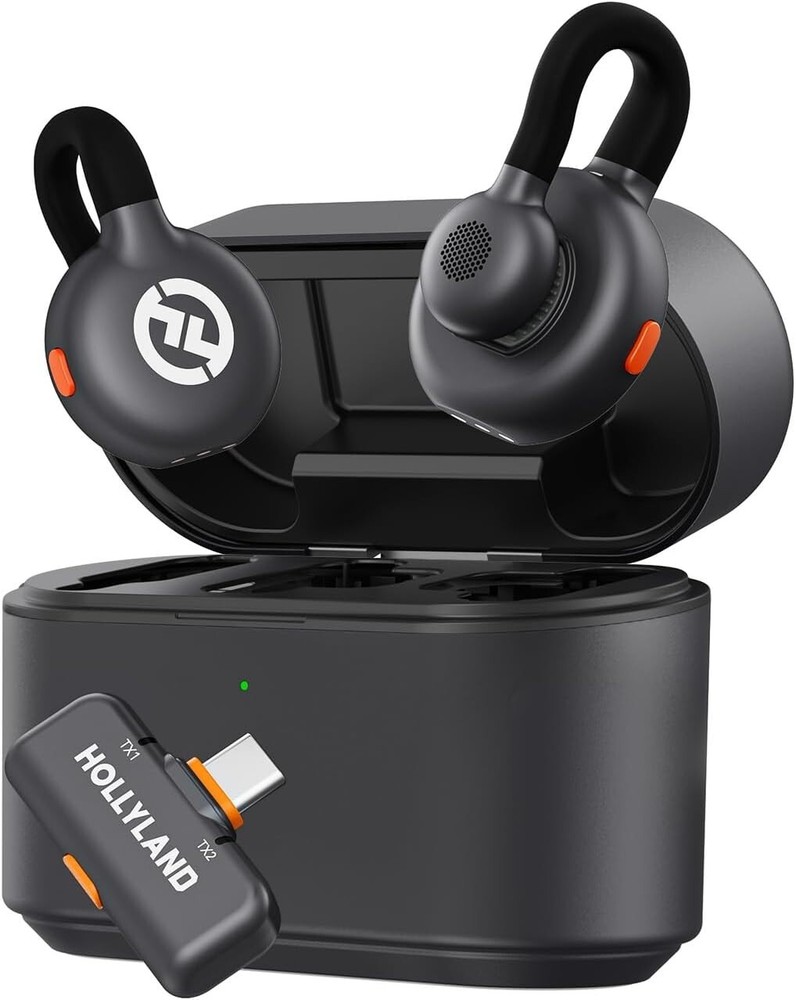 Hollyland Lark M2S Wireless Lavalier Microphone USB-C Plug, iPhone 15/16 Android