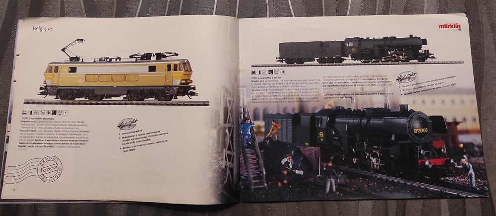 catalogue Märklin models export 2002 model railway train HO