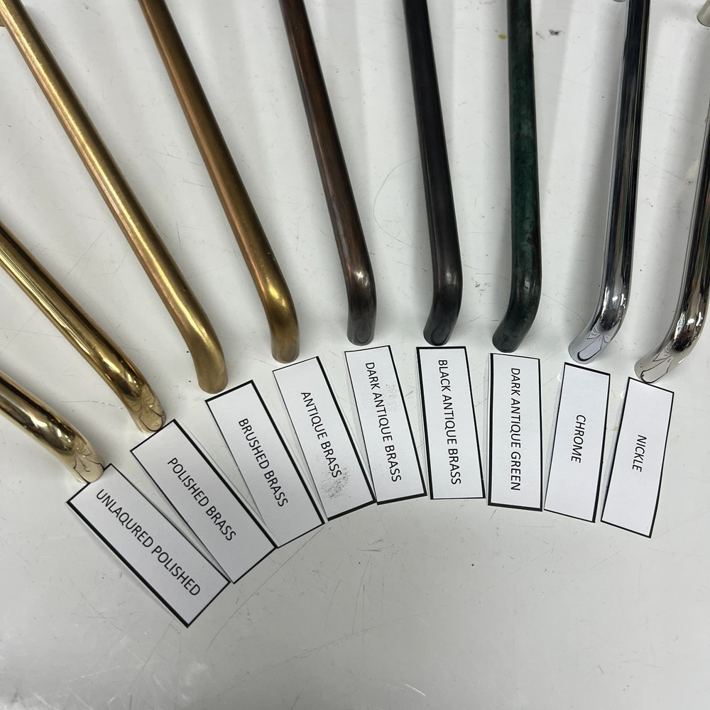 10 solid BRASS 1/2" inch heavy small knobs screw fix kitchen cabinets 15mm