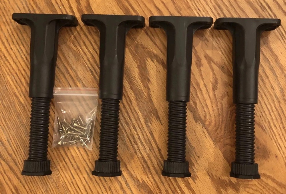 4 Pack Adjustable Support Leg Replacement for Bed Frame Wood Slats 5-8.5 inch