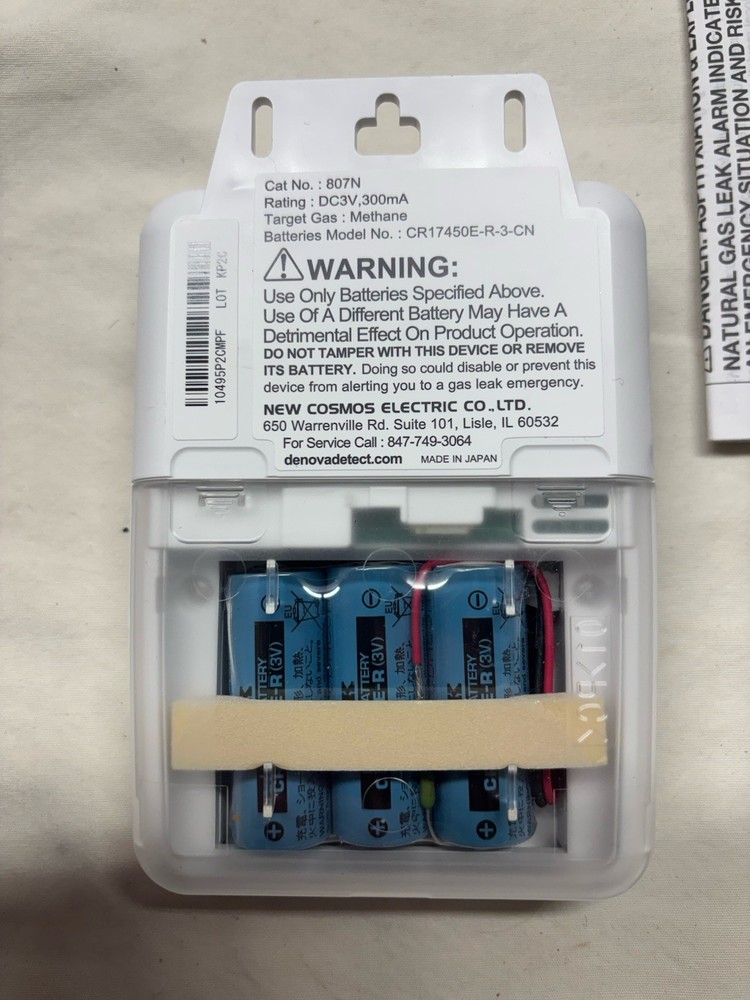 DeNova Detect Natural Gas Alarm - ML-330