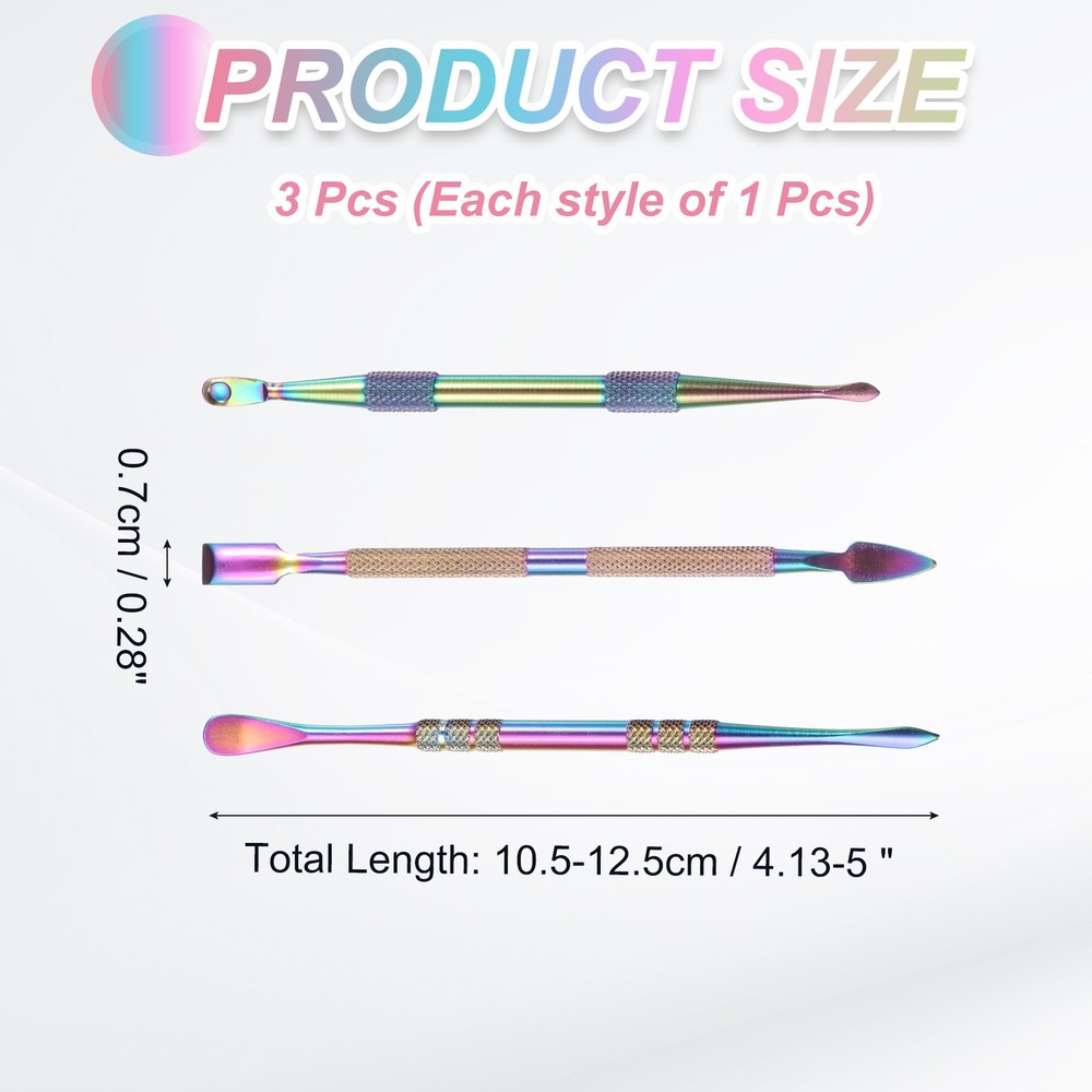 3Pcs Wax Carving Tools Rainbow