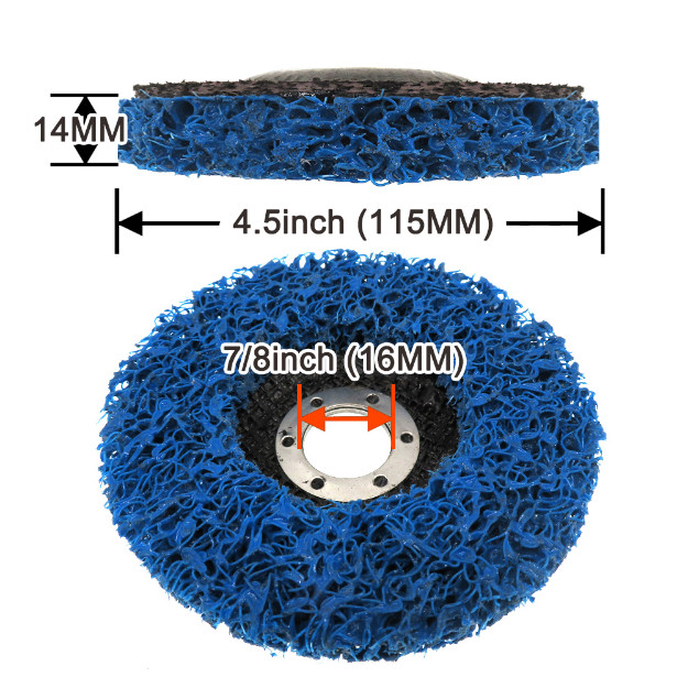 4.5"x7/8 BLUE Paint Rust Easy Strip Clean Grinding Discs