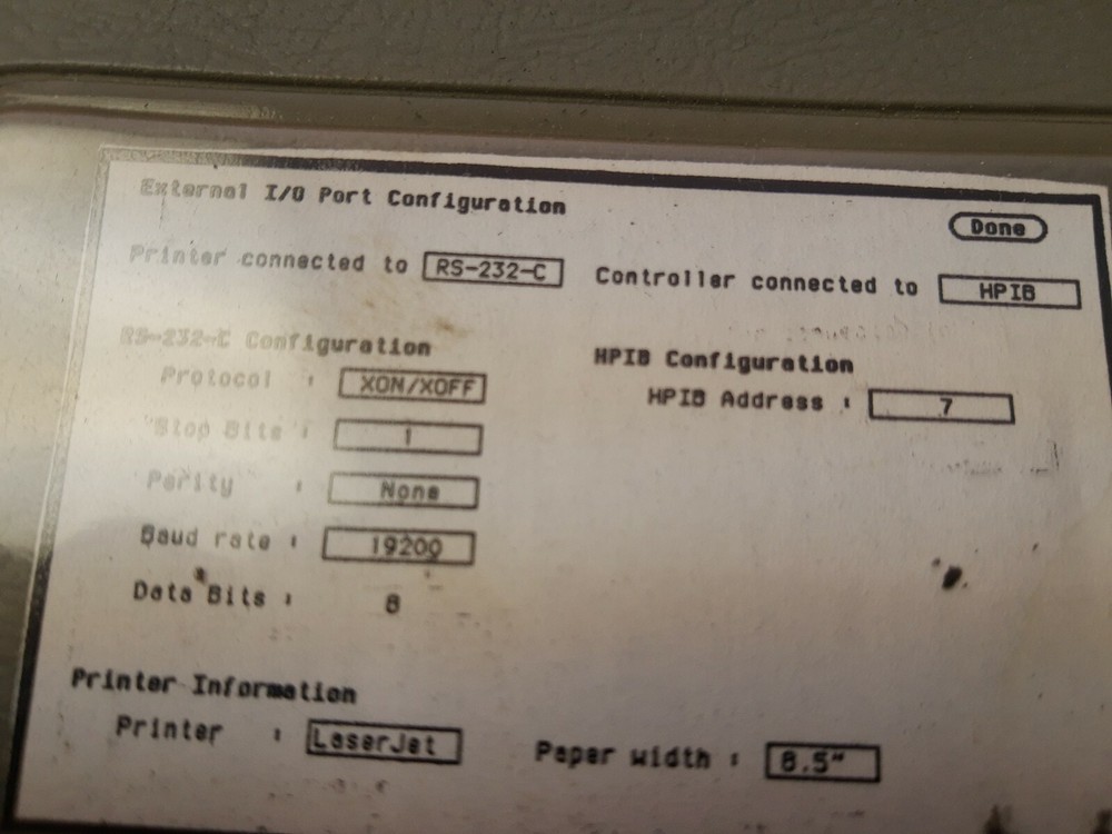 Hewlett Packard 1652B Logic Analyzer power on