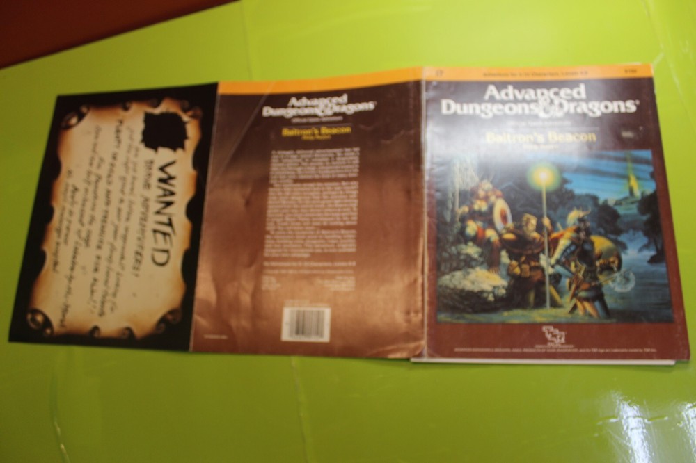 TSR Advanced Dungeons & Dragons Baltron's Dragons (DAMAGED)