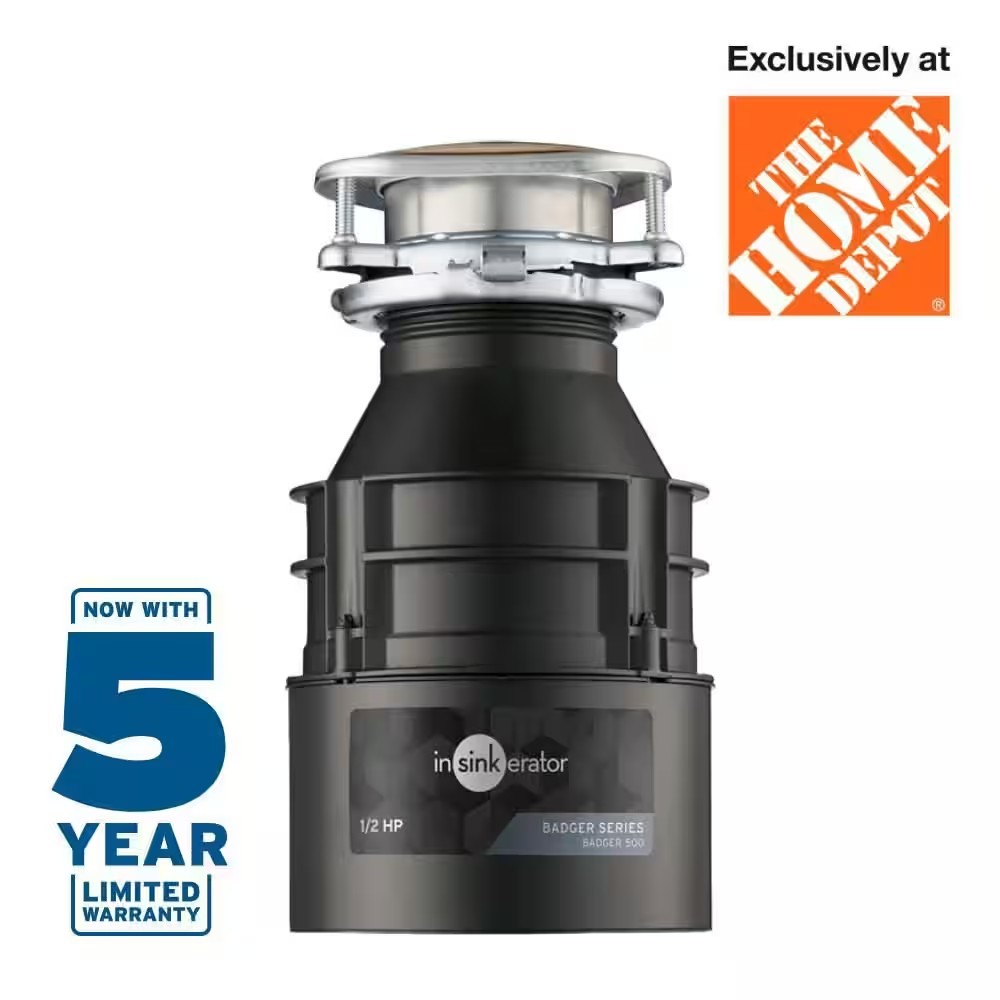 InSinkErator Badger 500 1/2 HP Garbage Disposal