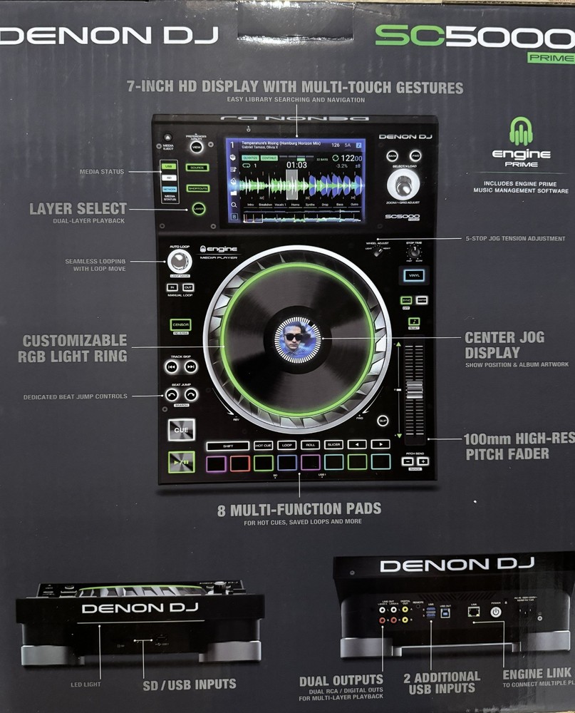 Denon SC5000 PRIME Professional DJ Media Player #1
