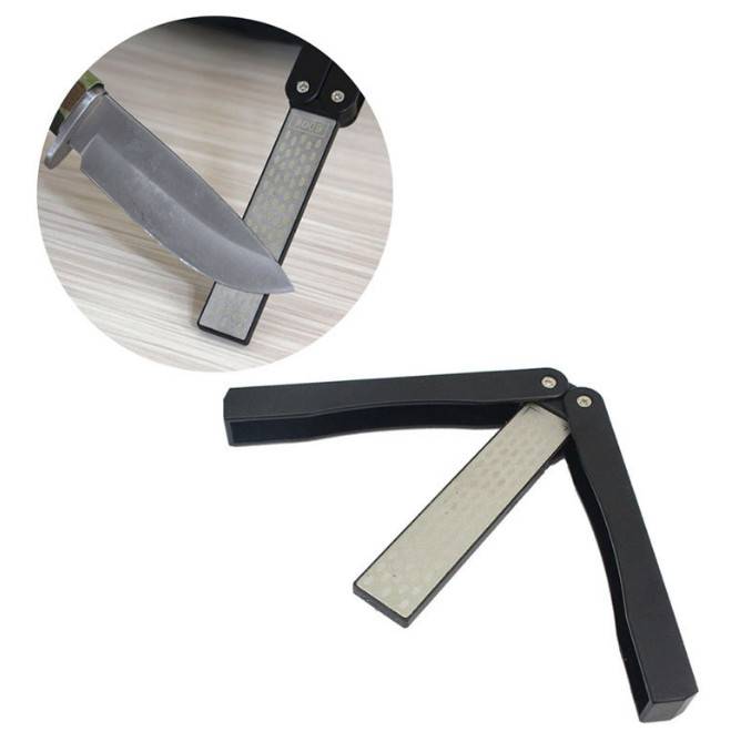 Double Sided Folded Pocket Diamond Sharpener Honeycomb Fine Sharpening Stone