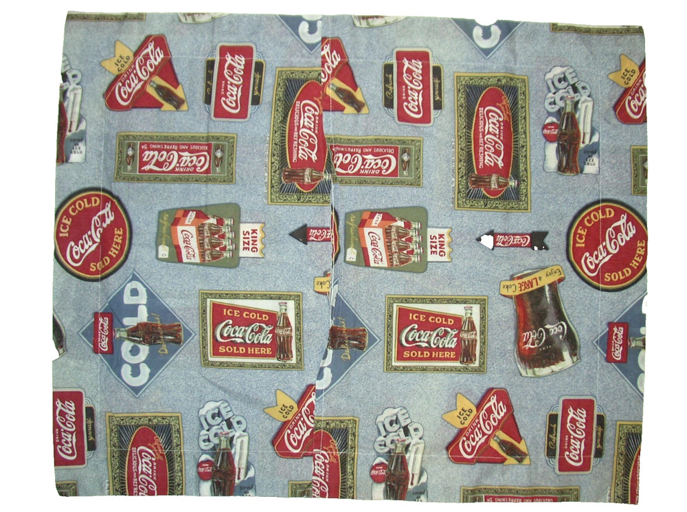 (1) Coca-Cola Standard Size Pillow Sham EUC