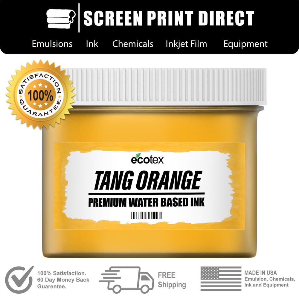 Ecotex® Tang Orange - Fluorescent Water Based Ink for Screen Printing