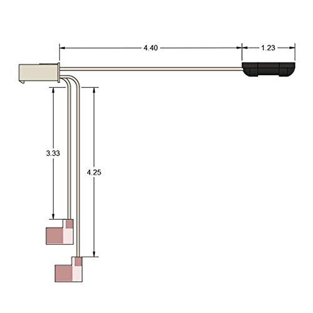 Replacement for Norcold 618548 RV Refrigerator Thermistor Assembly