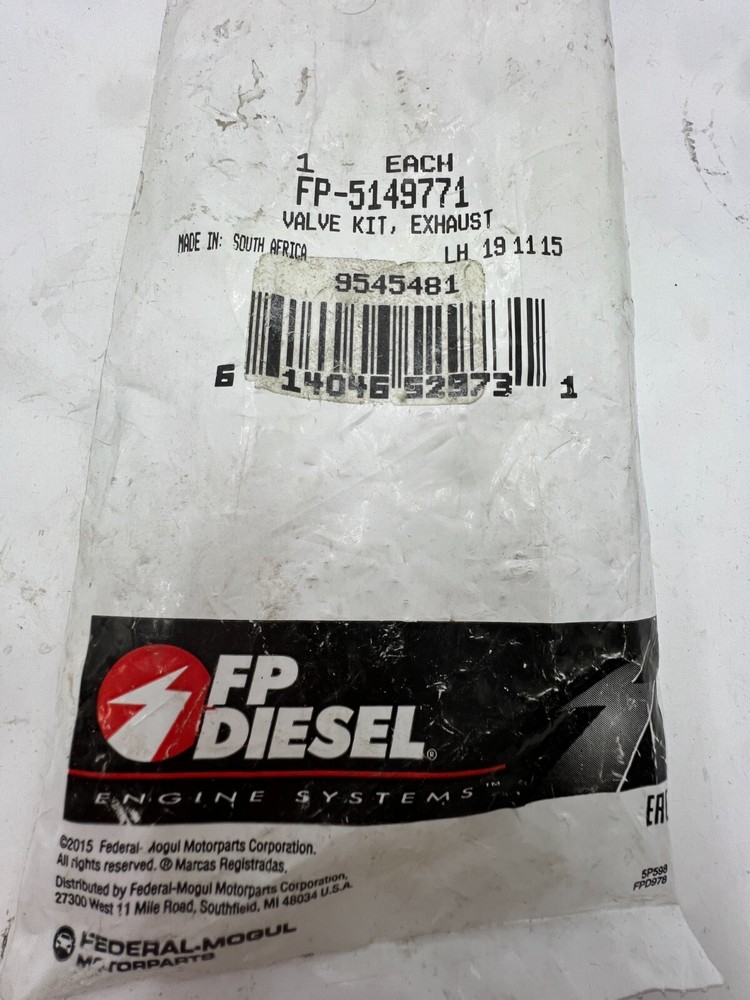 FP Diesel FP-5149771 Exhaust Valve
