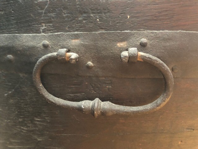 Rare Antique Doomed Wedding Trunk 1755