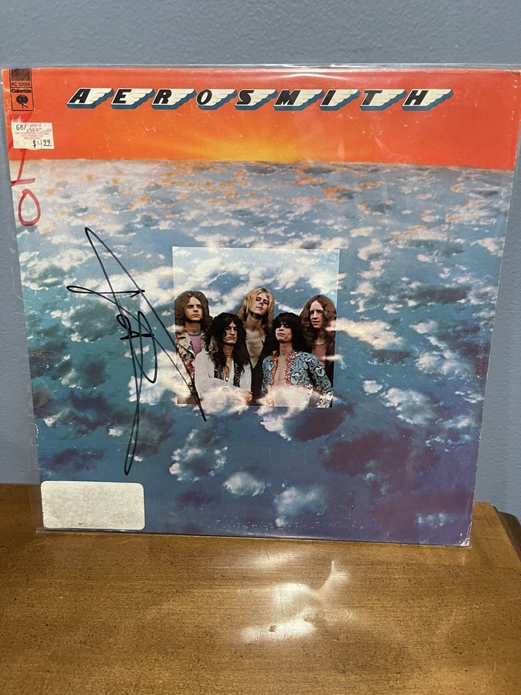 AEROSMITH SELF TITLED TOM HAMILTON AUTOGRAPHED  ALBUM