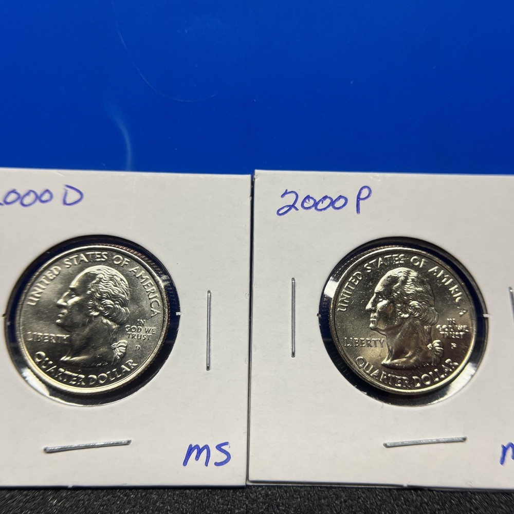 2000 P&D Washington Quarter State Set BU