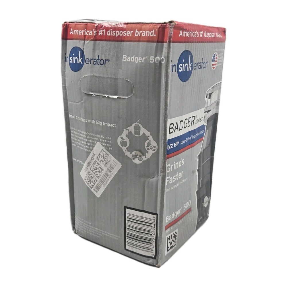 InSinkErator Badger 500, 1/2 HP Continuous Feed Kitchen Garbage Disposal