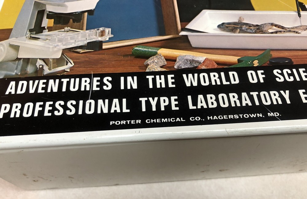 Vintage Porter Microcraft Student Research Series Microscope in Case