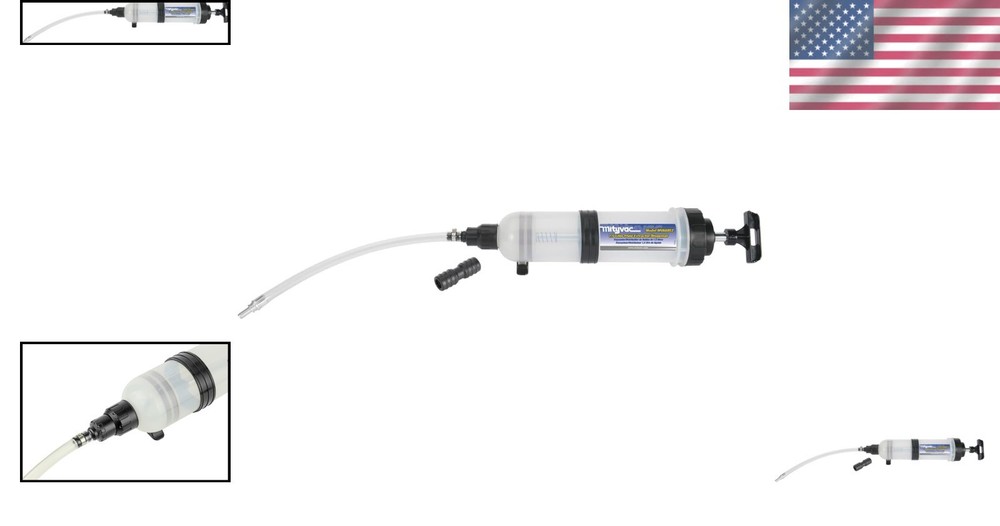 Twist-Valve Fluid Extractor with Rubber ATF Adapter