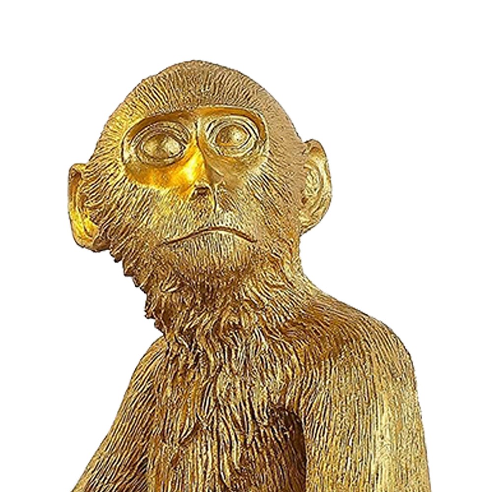 Gold Monkey Table Lamp Sitting Monkey Light Bedroom Monkey Table Light Gift