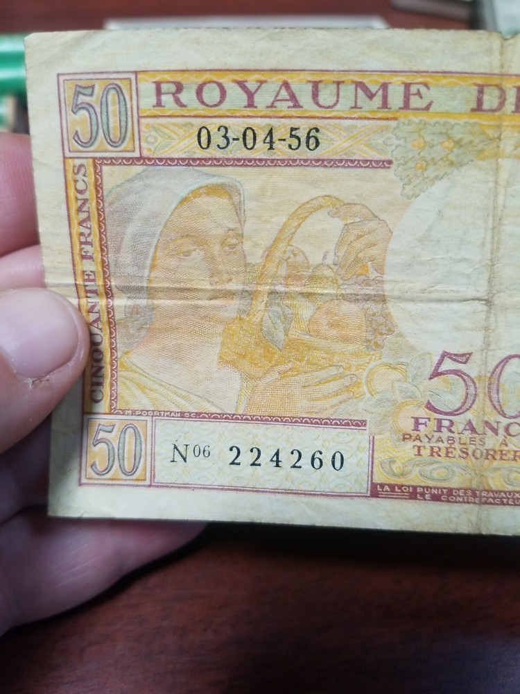 Belgium 50 Frank Banknote 1956